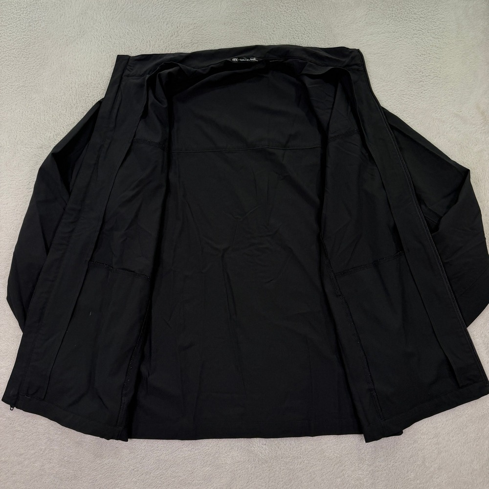 Travis Mathew Mens Large Full Zip Jacket Black Lightweight Stretch Golf Active - Picture 5 of 10